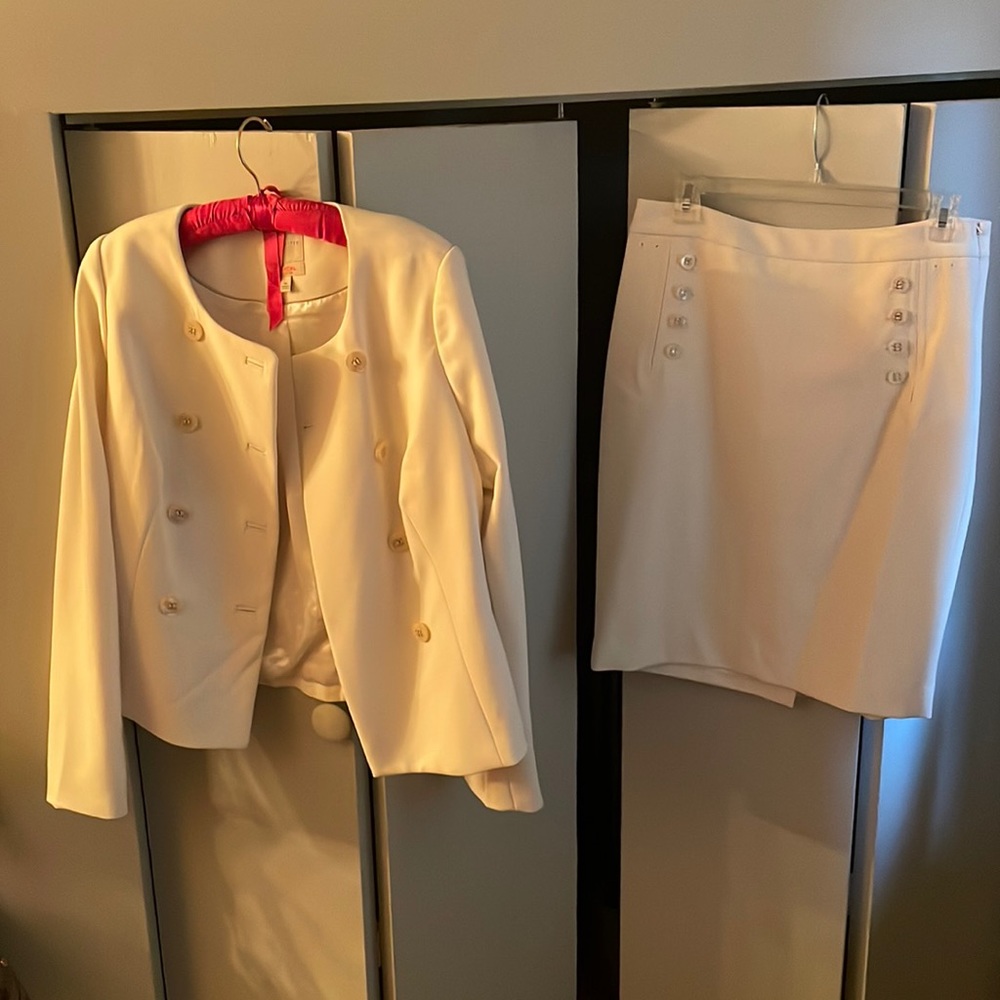 The limited scandal collection ivory skirt suit